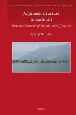 Argument Structure in Kashmiri: Form and Function of Pronominal Suffixation (ebook)
