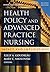 Health Policy and Advanced ...