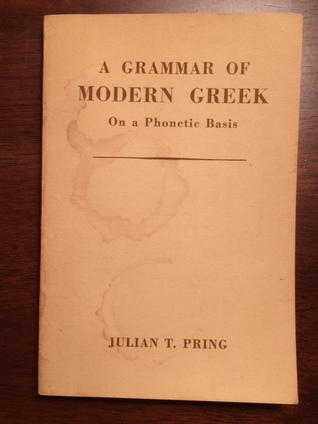 A Grammar of Modern Greek (Paperback)