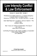 Low Intensity Conflict and Law Enforcement, Vol. 11, Number 1, Spring 2002