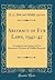 Abstract of Fur Laws, 1941-...