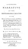 A Genuine Narrative of the Deplorable Deaths of the English G... by John Zephaniah Holwell