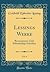 Lessings Werke, Vol. 6: Rec...