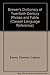 Brewer's Dictionary of Twentieth Century Phrase and Fable (Cassell Language Reference)