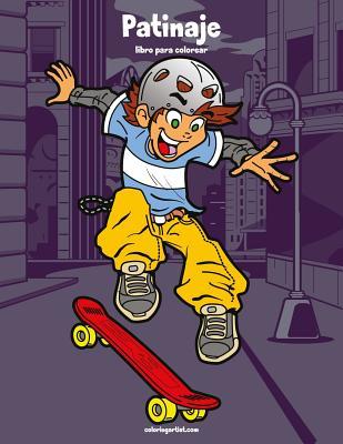 Patinaje libro para colorear 1 (Spanish Edition)