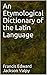 An Etymological Dictionary ...
