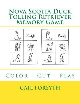 Nova Scotia Duck Tolling Retriever Memory Game: Color - Cut - Play