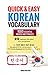 Quick and Easy Korean Vocabulary by Bridge Education