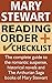 Mary Stewart Reading Order and Checklist by Elizabeth Parish