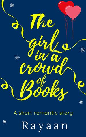 The girl in a crowd of books