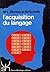 L'acquisition du Langage