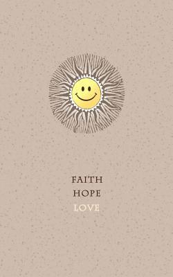Faith, Hope, Love Graph Notebook: Classic Smiley Face Notebook, Each Grid 0.2 inches, 120 Pages, 5" x 8", Cream Paper- Perfect for Diagrams and Charts