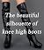 The silhouette of beautiful...