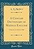 A Concise Dictionary of Middle English: From A. D. 1150 to 1580 (Classic Reprint)
