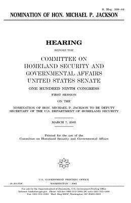 Nomination of Hon. Michael P. Jackson