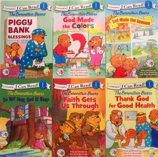 I Can Read Berenstain Bears Living Lights - 6 Book Set (Faith Gets Us Through, thank God for Good Health, Piggy Bank Blessings, God Made the Colors, God Made the Seasons, Do Not Fear God Is Near)