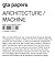 Architecture / Machine: Pro...