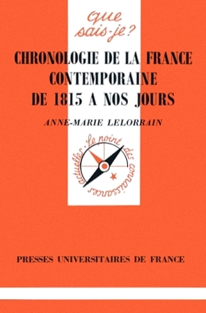 Chronologie de la France contemporaine de 1815 à nos jours (Mass Market Paperback)