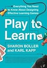 Play to Learn by Sharon Boller