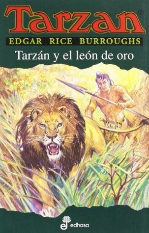 Portada de Tarzán y el león de oro, de Edgar Rice Burroughs