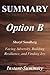 Summary - Option B: Book by Sheryl Sandberg and Adam Grant - Facing Adversity, Building Resilience, and Finding Joy