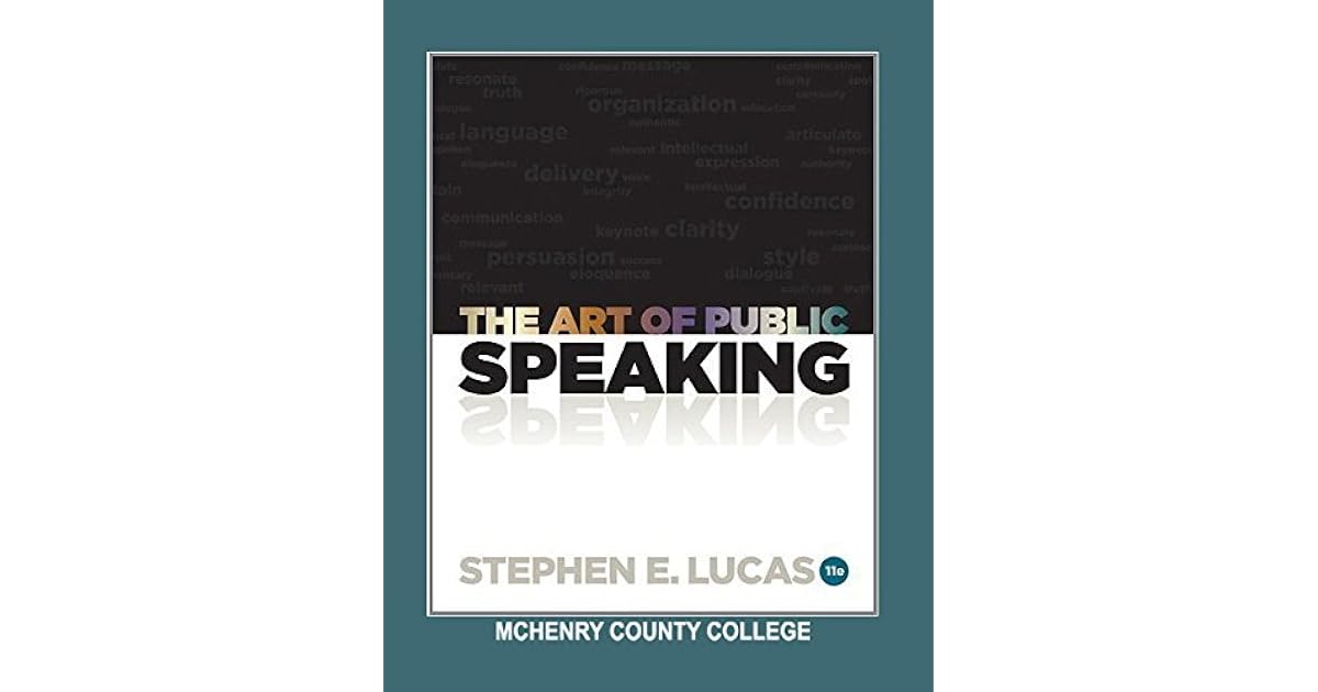 The Art Of Public Speaking Stephen Lucas Pdf
