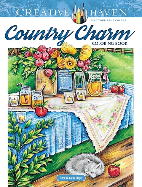 Creative Haven Country Charm Coloring Book (Adult Coloring Books: In The Country)