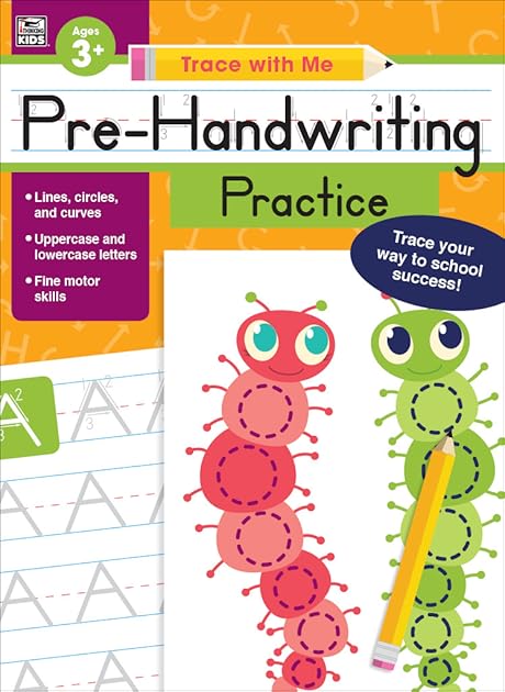 Carson Dellosa Trace With Me: Letter Tracing for Kids Ages 3-5, ABC Letter Tracing & Handwriting Practice Workbook for Kids PreK and Up, Trace Letters Alphabet Handwriting Practice for Preschool