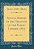 Annual Report of the Trustees of the Public Library, 1875 (Classic Reprint)