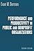 Performance and Productivity in Public and Nonprofit Organiza... by Evan M. Berman