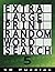 Extra Large Print Random Wo...
