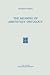 The Meaning of Aristotle’s ...