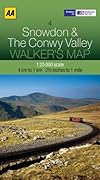 AA Walker's Map Snowdon & Conwy Valley