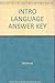 Introduction to Language Answer Key