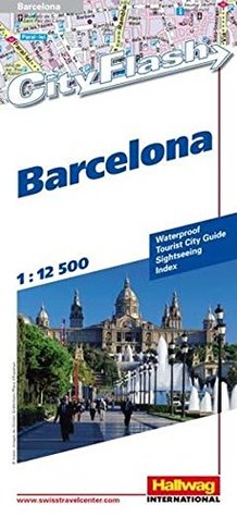 Barcelona (Hallwag City Flash) (English and German and Catalan and French Edition)