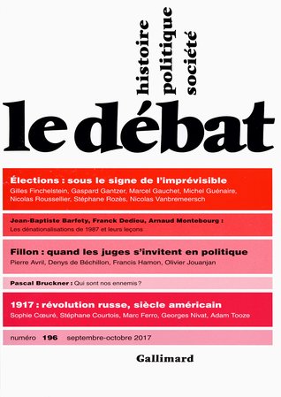 Le Débat N° 196 (Septembre-octobre 2017)(REVUE LE DEBAT)