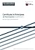 Certificate in Principles o...