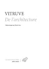 Traité d'architecture (Editio Minor) (French and Latin Edition) Traité d'architecture (Editio Minor) (French and Latin Edition)