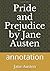 Pride and Prejudice by Jane Austen: annotation