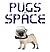 Pugs in space by Jack Russell