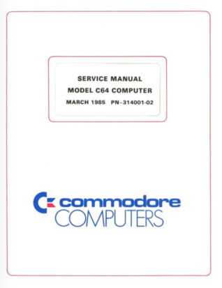 Service Manual Model C64 Computer