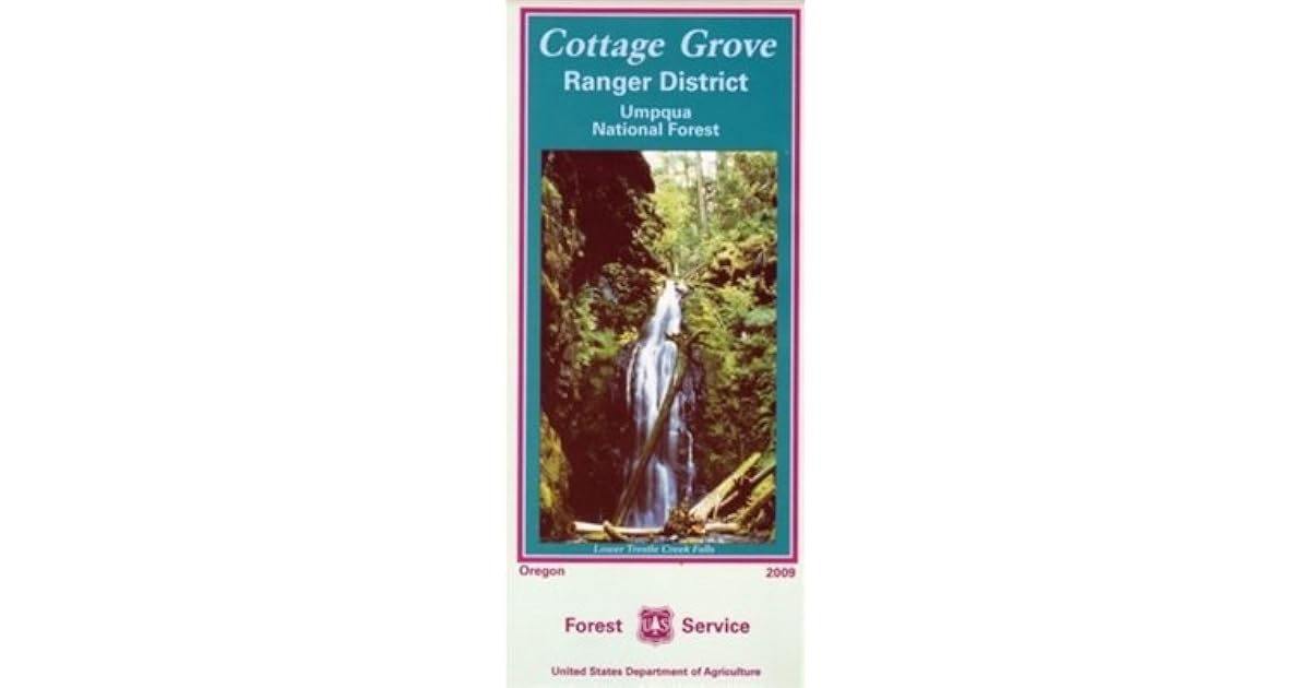 Umpqua National Forest Cottage Grove Ranger District Map By