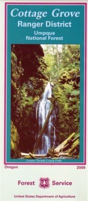 Umpqua National Forest Cottage Grove Ranger District Map By