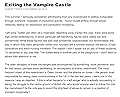 Exiting the Vampire Castle