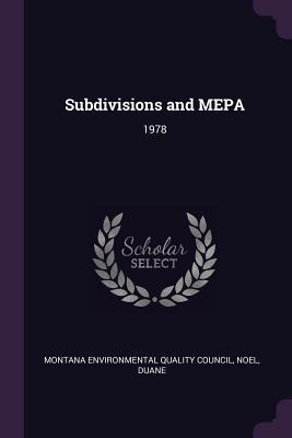 Subdivisions and MEPA: 1978