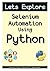 Lets Learn Selenium Using Python by Mayank Johri