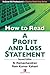 How to Read A Profit And Loss Statement, 2/e by N. Ramachandran