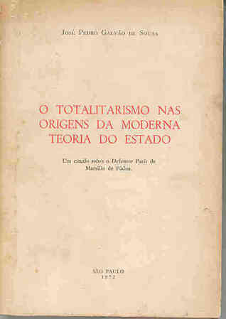 O totalitarismo nas origens da moderna teoria do estado