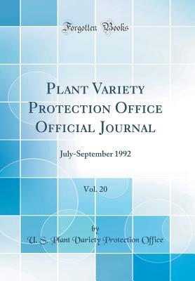 Plant Variety Protection Office Official Journal, Vol. 20