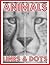 LINES & DOTS: Animals: New Kind of Coloring with One Color to Use for Adults Relaxation & Stress Relief (One Color Relaxation)